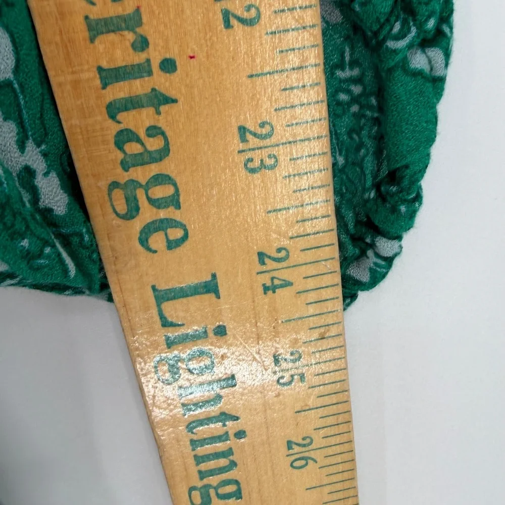 Free People Rebecca Mini Dress Womens S Green Floral Ruffle Boho Cottage Fairy